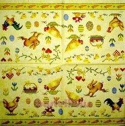 IHR Easter needlepoint yellow 1/2